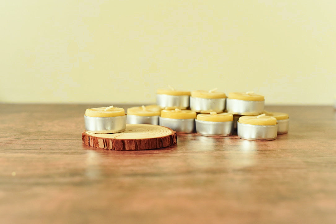 Plain Jane Beeswax Tea Lights