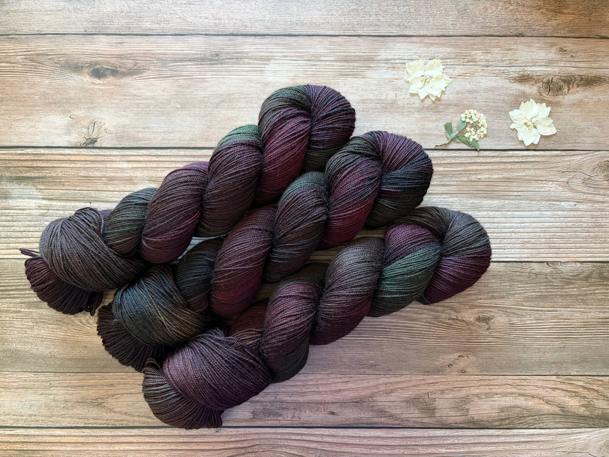 Fluorite | Yak Blend Hand Dyed Yarn |