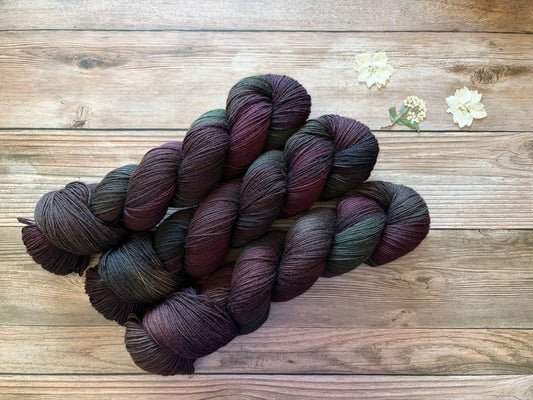 Fluorite | Yak Blend Hand Dyed Yarn |