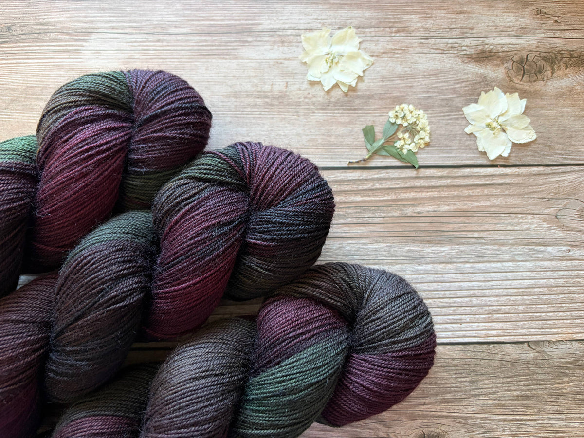 Fluorite | Yak Blend Hand Dyed Yarn |