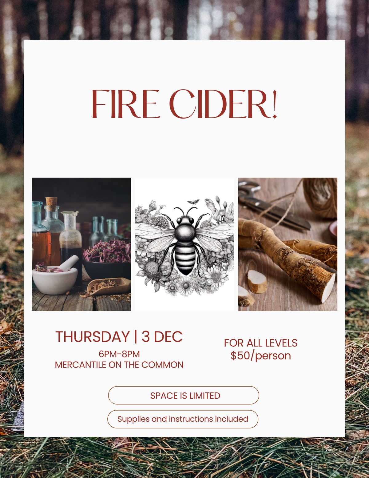 Fire Cider Making Workshop