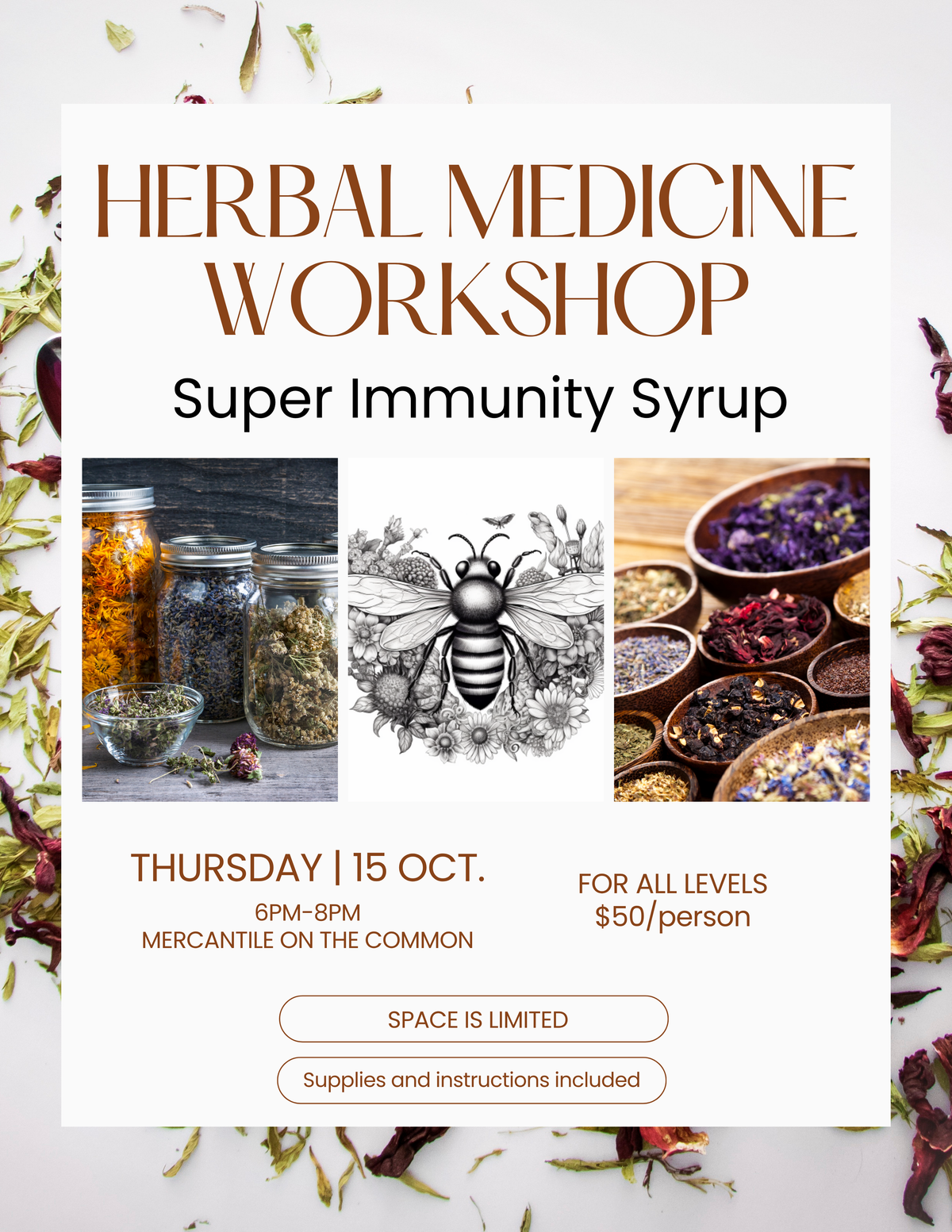Herbal Medicine Workshop: Super Immunity Syrup