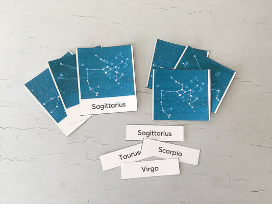 Constellation 3-Part Cards
