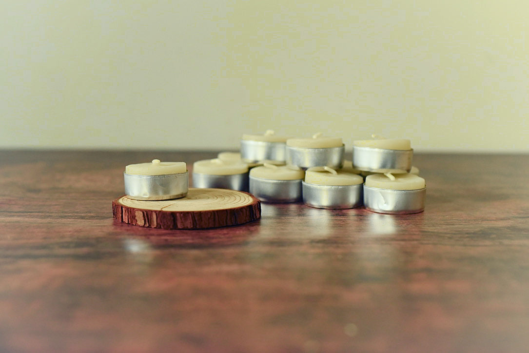 Plain Jane Beeswax Tea Lights