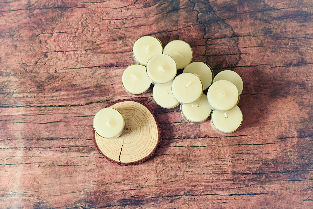 Plain Jane Beeswax Tea Lights