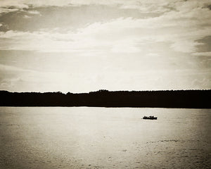 Rowing on the Danube Photo Print