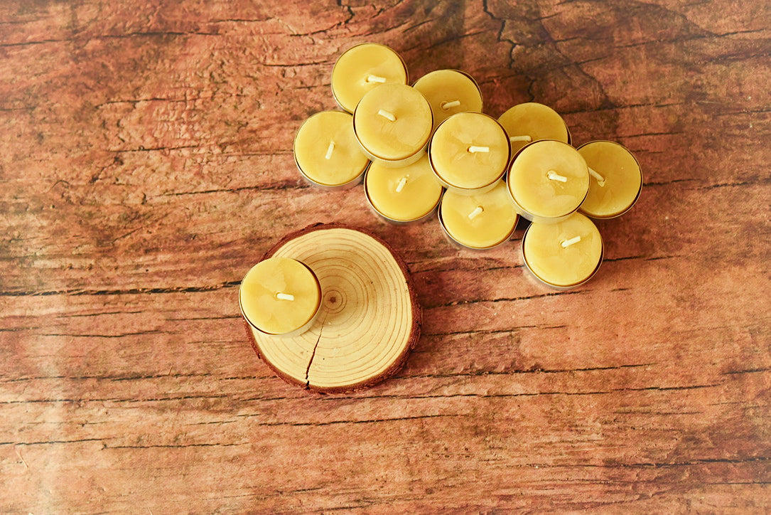 Plain Jane Beeswax Tea Lights