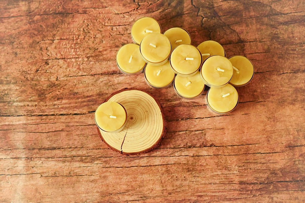 Chrism-Scented Beeswax Tea Lights